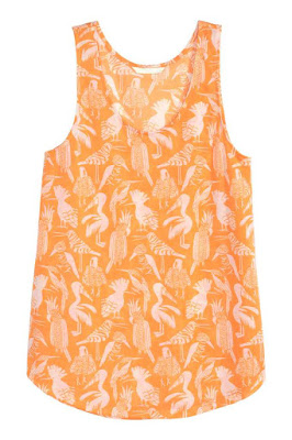 top recyclé h&m conscious orange