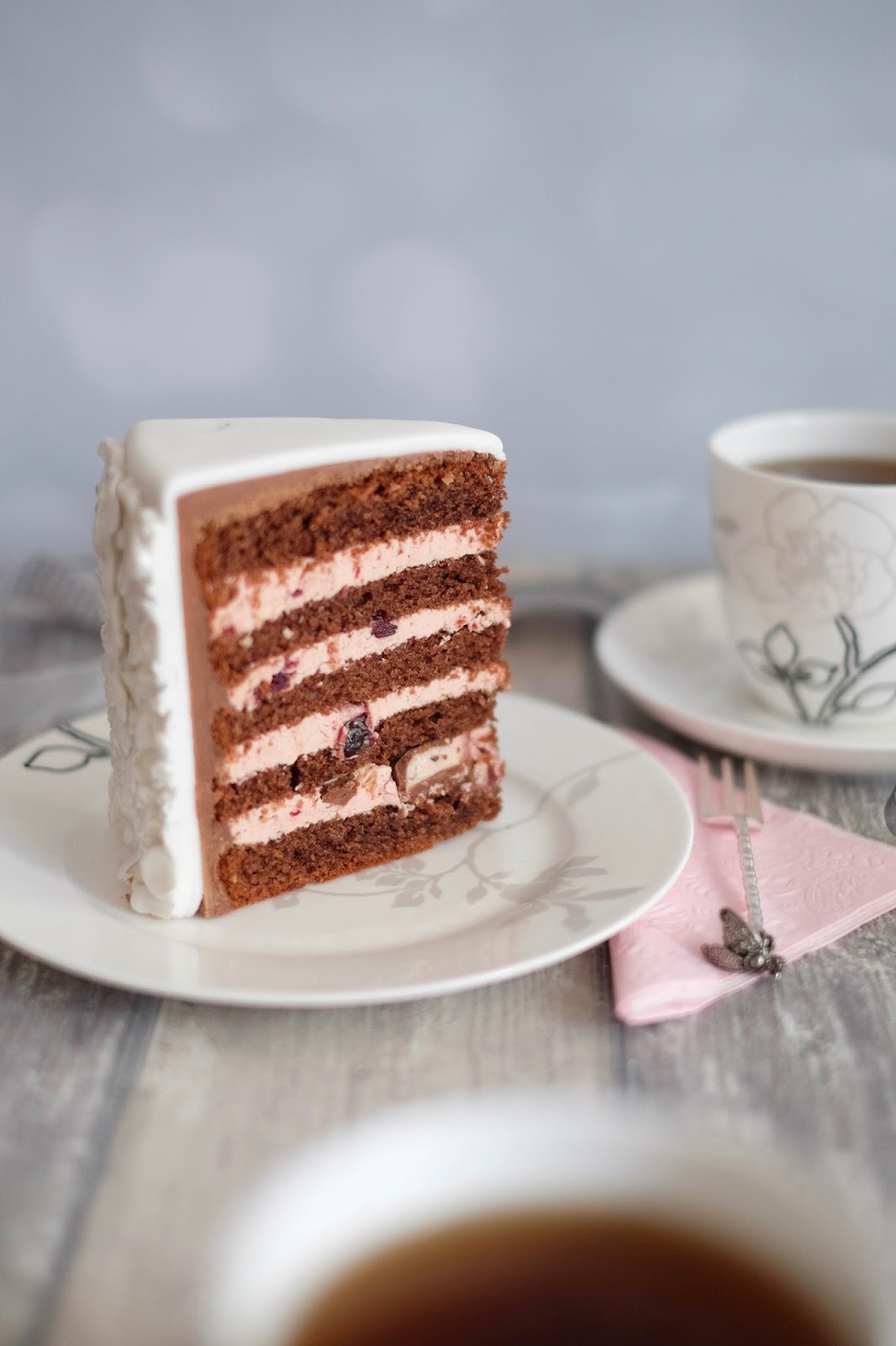 Torte zur Silberhochzeit mit Pistazie/Vanille und Schoko/Kirsch ...