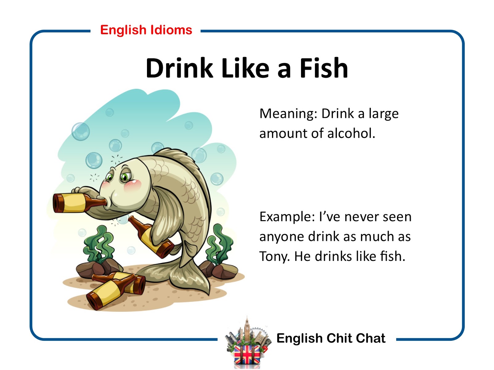 English Chit Chat: Common English Idioms Video And Pictures 