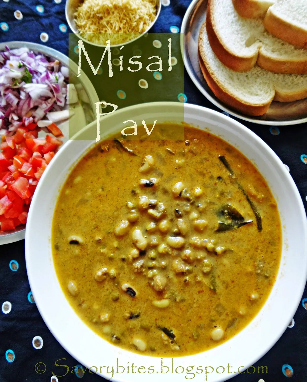 Misal Pav Vegetarian Maharashtrian Breakfast Dishes