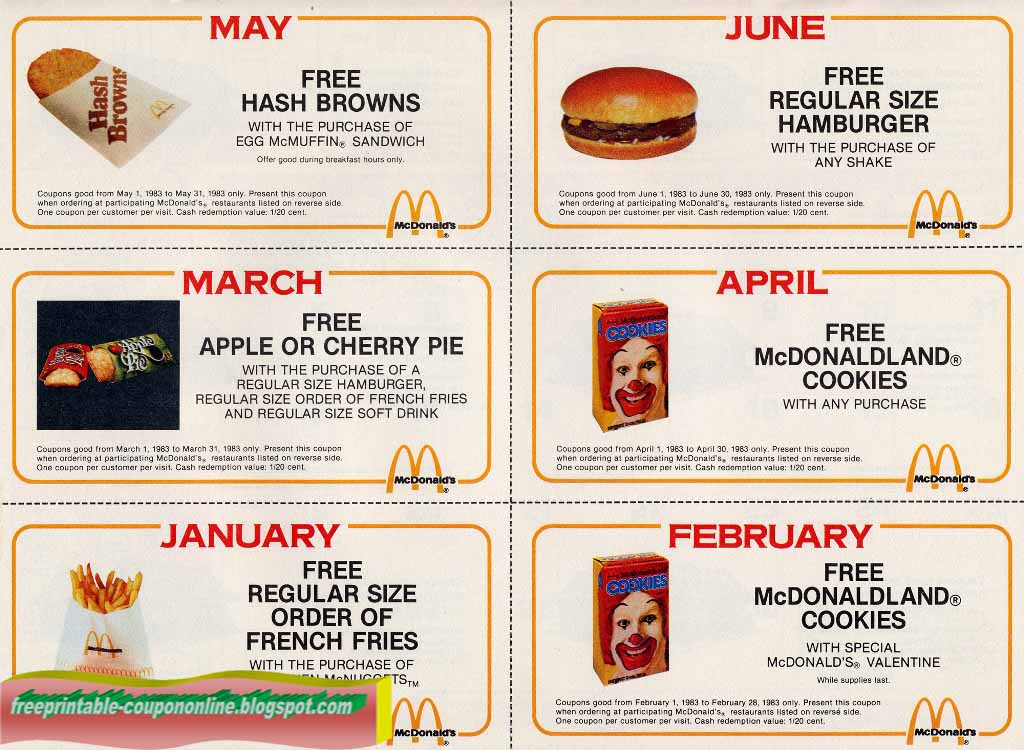 Mcdonalds coupons nz 2019