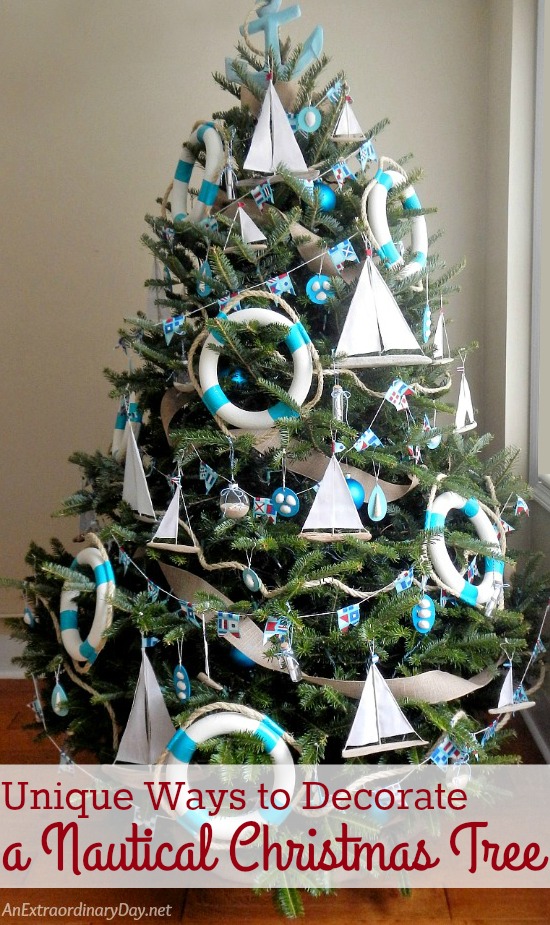 Blue Nautical Christmas Tree Ideas