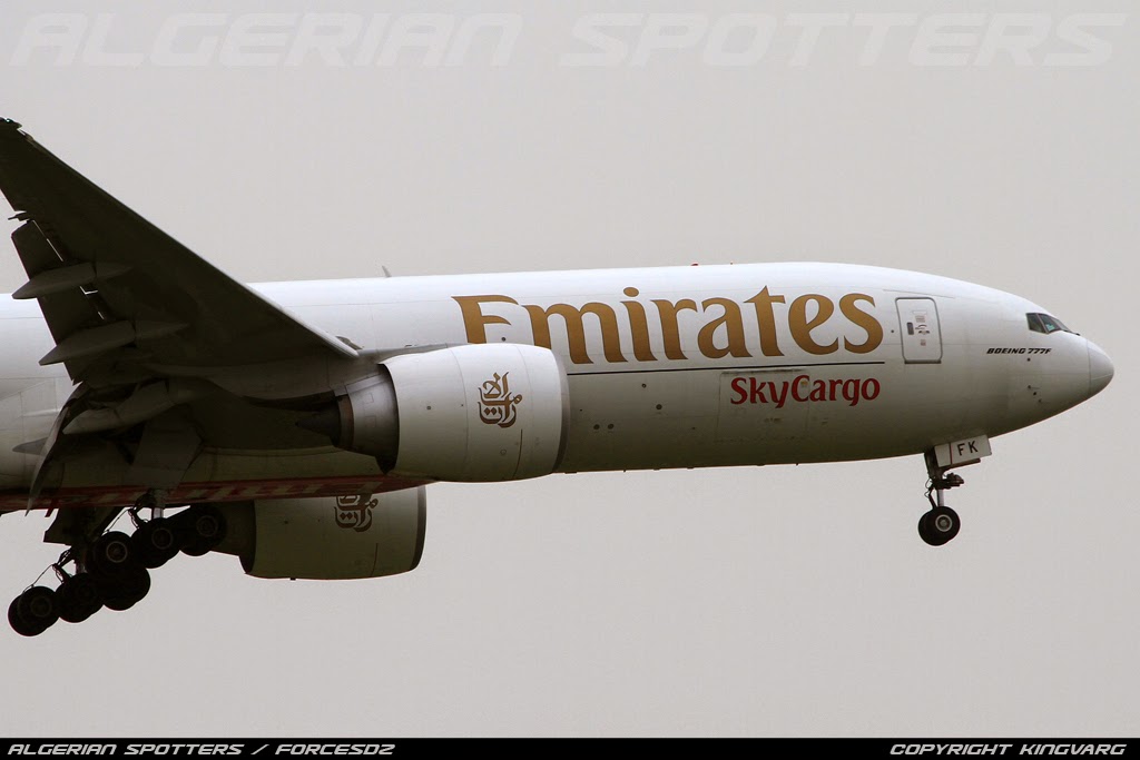 to Kingvarg Aviation A6EFK Emirates cargo Boeing 777F1H cn