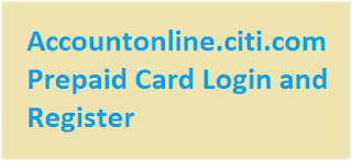 My Account Citi Prepaid Card Register 