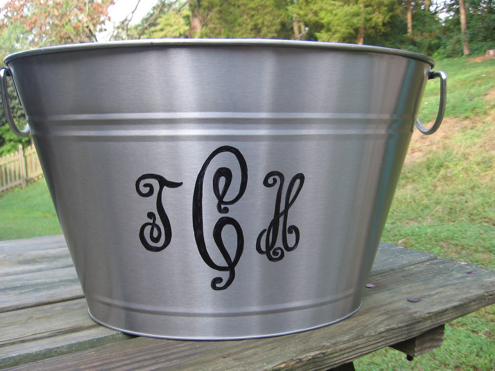 monogrammed beverage tub Beverage Tub