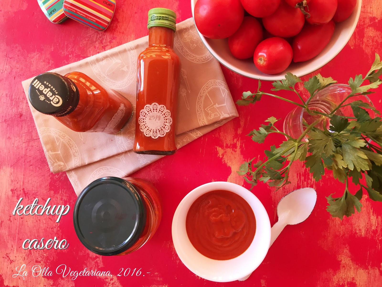 La Olla Vegetariana Salsa de ketchup casero al estilo de Jamie Oliver