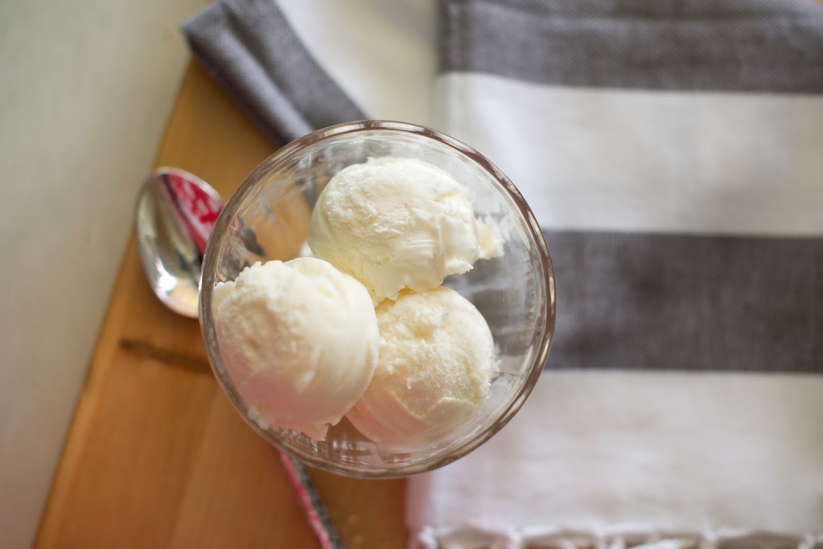 Homemade reduced fat vanilla ice cream--all the flavor of homemade ice cream without all the fat!