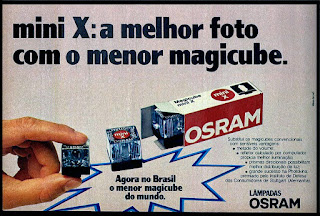 magicube - flash - Osram; fotografia; câmera fotográfica;  década de 70. os anos 70; propaganda na década de 70; Brazil in the 70s, história anos 70; Oswaldo Hernandez;