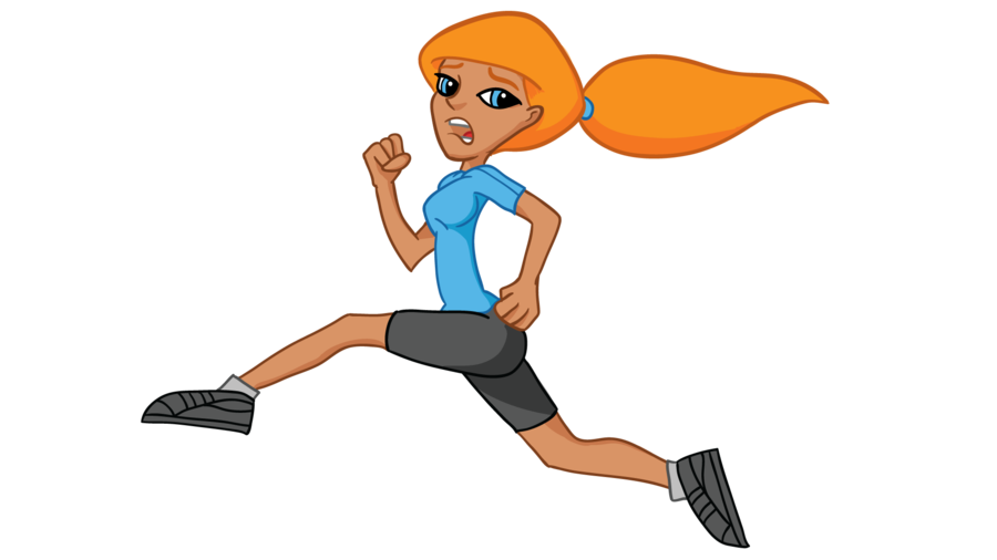 clipart girl running - photo #18