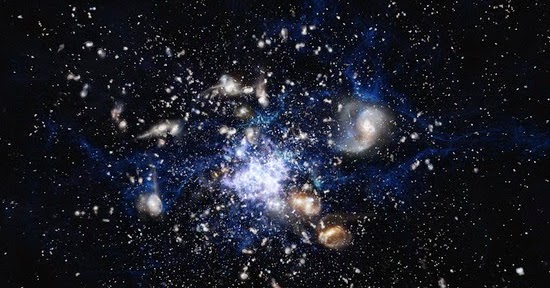Konstruksi Cluster Spiderweb Galaxy MRC 1138-262
