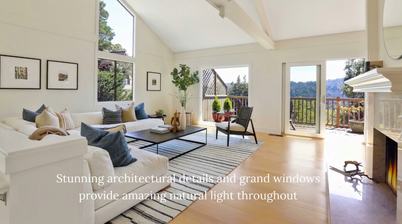 24 Photos vs. 54 Greenwood Way, Mill Valley, CA Home Interior Design Tour