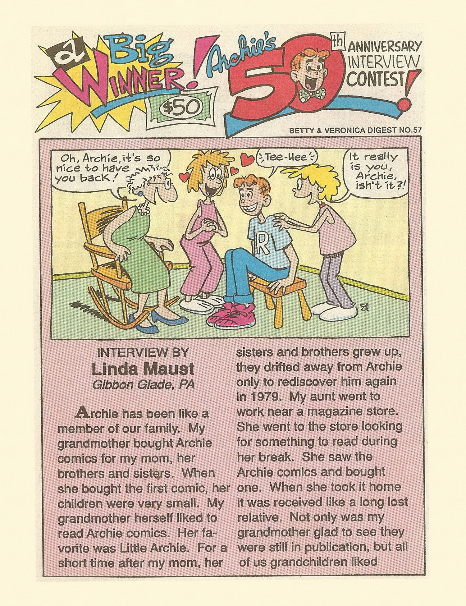 Read online Betty and Veronica Digest Magazine comic -  Issue #57 - 10