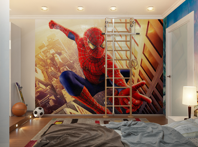 Decorar un Dormitorio Infantil Inspirado en Spiderman by artesydisenos.blogspot.com