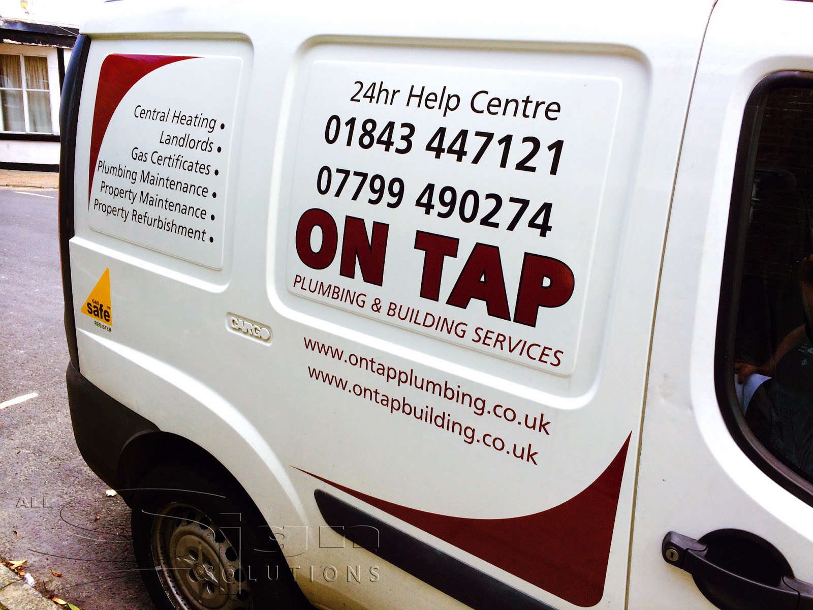 On Tap Plumbing & Building Services Vehicle Livery Fleet All Sign Solutions Signs and Graphics