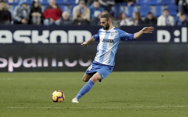 Málaga, Lombán sufre una rotura muscular