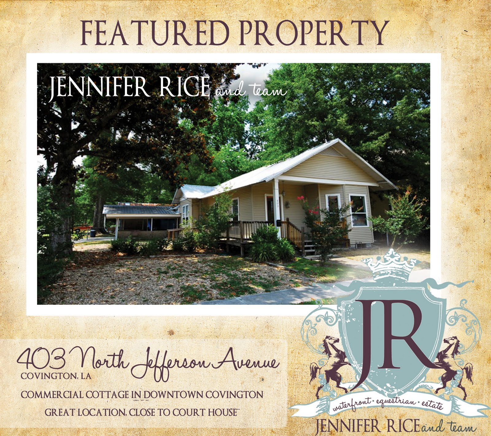 Jennifer Rice and Team Real Estate Featured Properties!