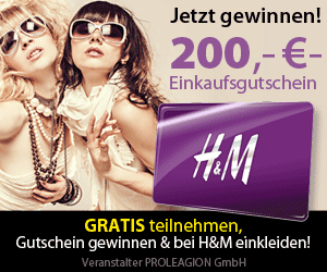  H&M-Gutschein Gewinnspiel