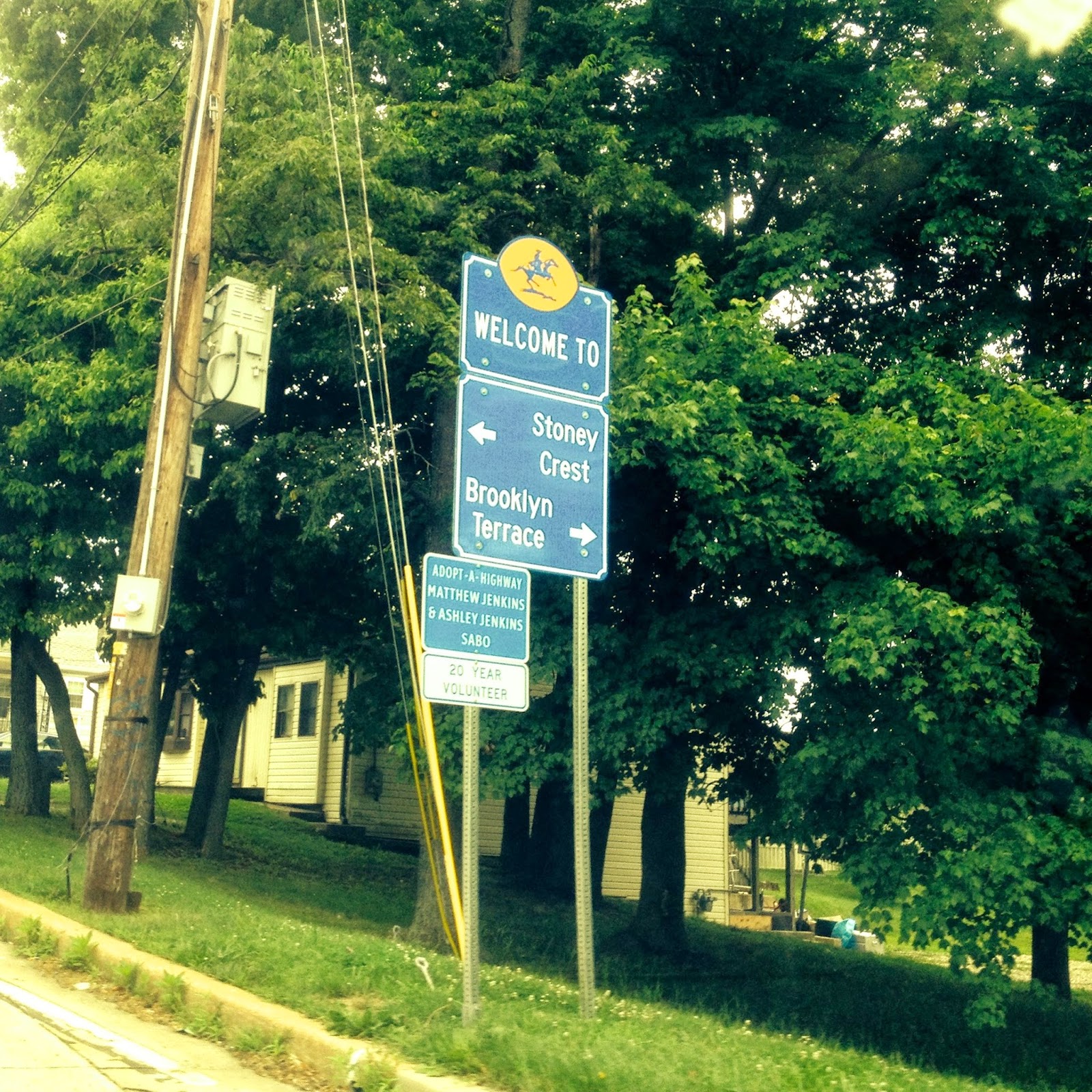 Brookland Terrace Civic Club Brookland Terrace Sign Fixed by Del DOT