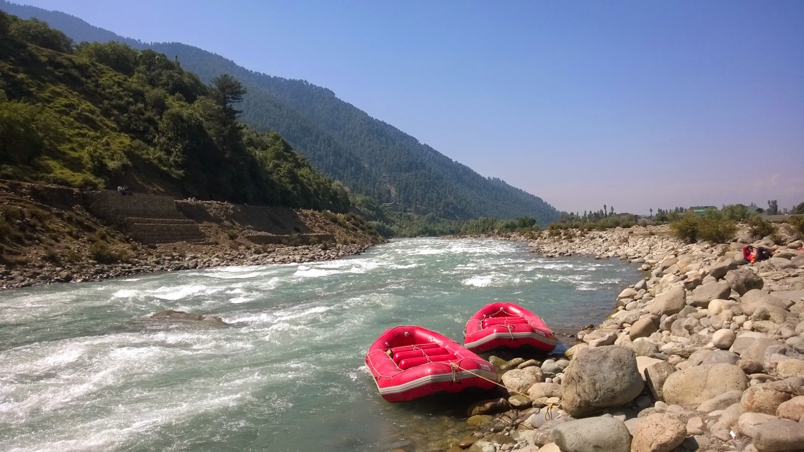 kashmir rafting pahalgam adventure sports lidder river