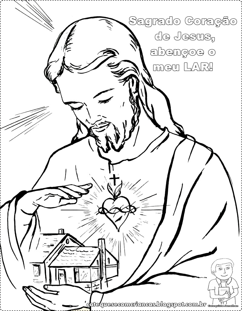 Desenho de Jesus Para Colorir - Imagens para Adultos e Crianças
