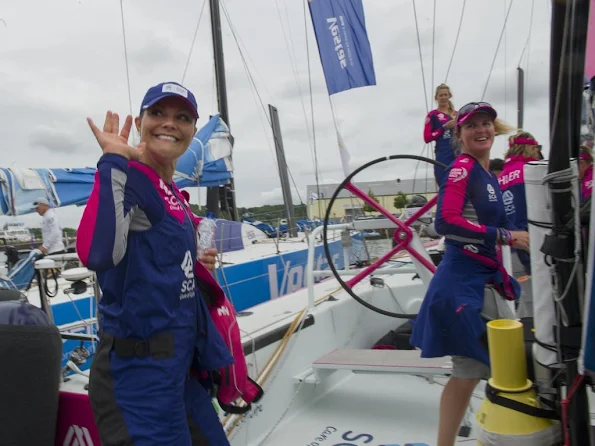 Crown Princess Victoria of Sweden attended Volvo Ocean Race in Gothenburg