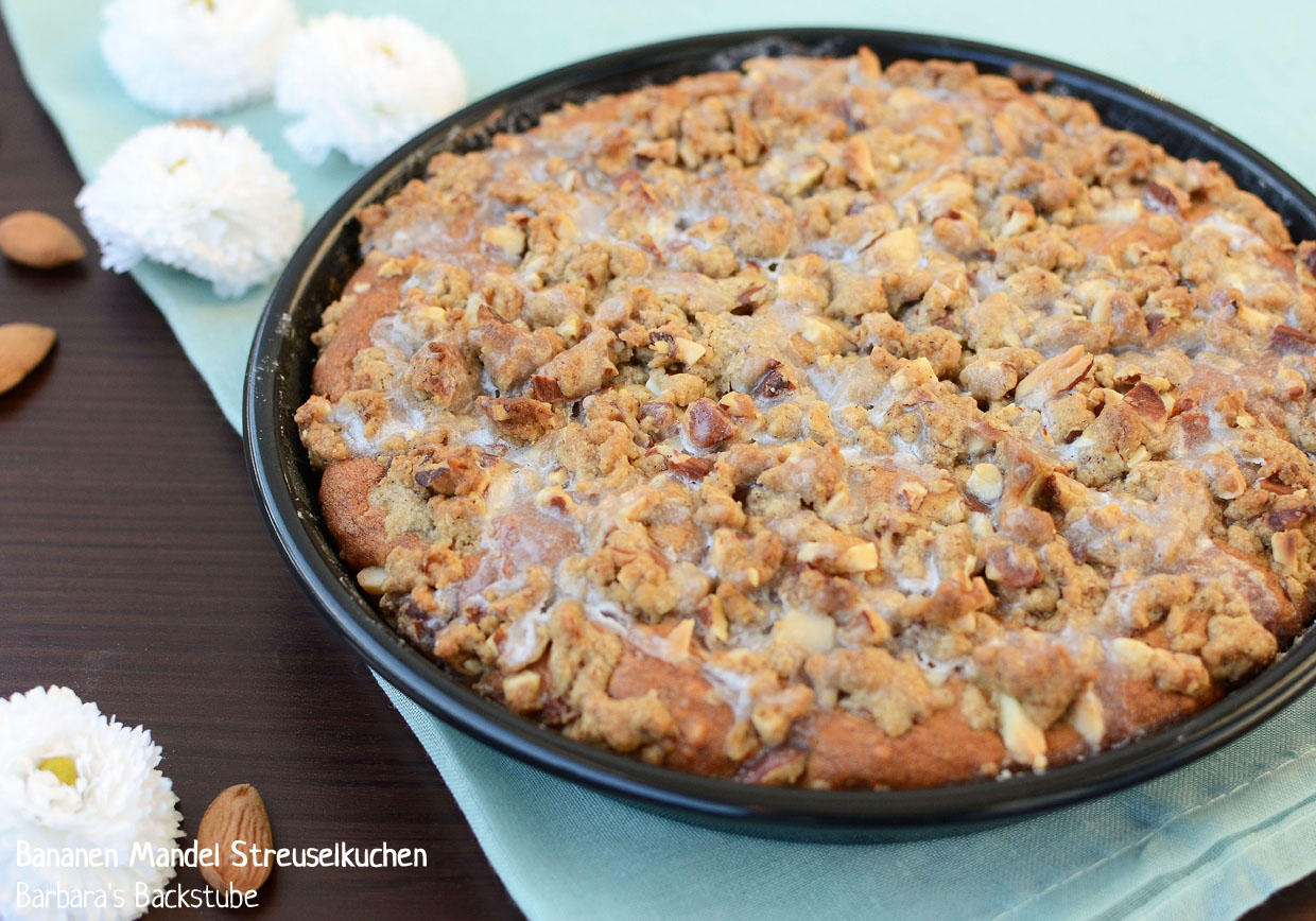Bananen Mandel Streuselkuchen