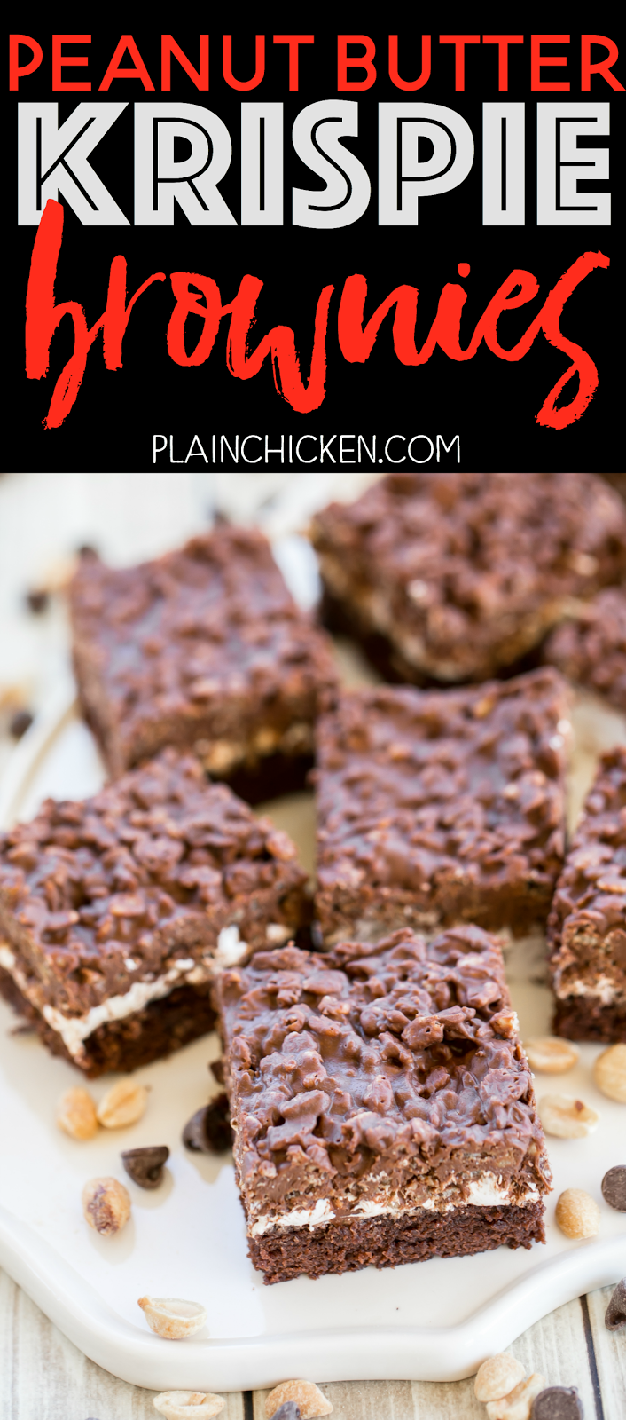 Peanut Butter Krispie Brownies Plain Chicken®