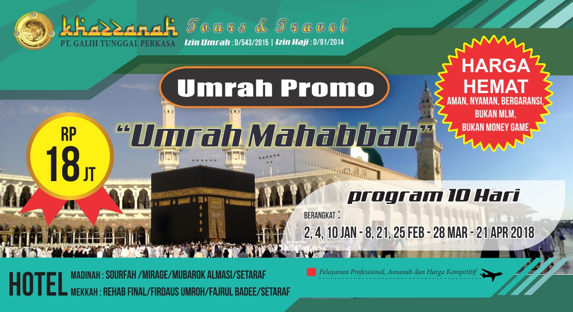 Khazzanah Tour Indonesia Travel Umrah Khazzanah Tour Indonesia Travel Umrah Promo dan Haji Plus
