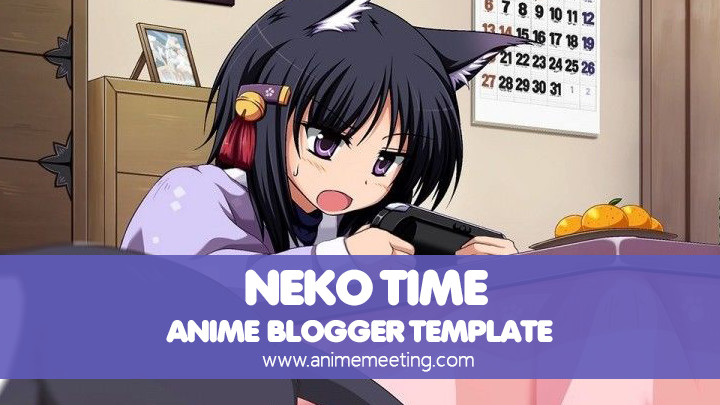 anime blogger template Neko Time