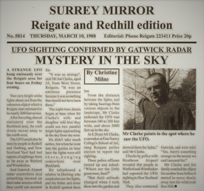 El incidente del OVNI de Reigate: cintas clasificadas y confirmación de radar 1988 Reigate Newspaper 700x655 1988 Reigate Newspaper 700x655 El incidente del OVNI de Reigate: cintas clasificadas y confirmación de radar