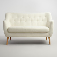 Off-White Tamara Loveseat