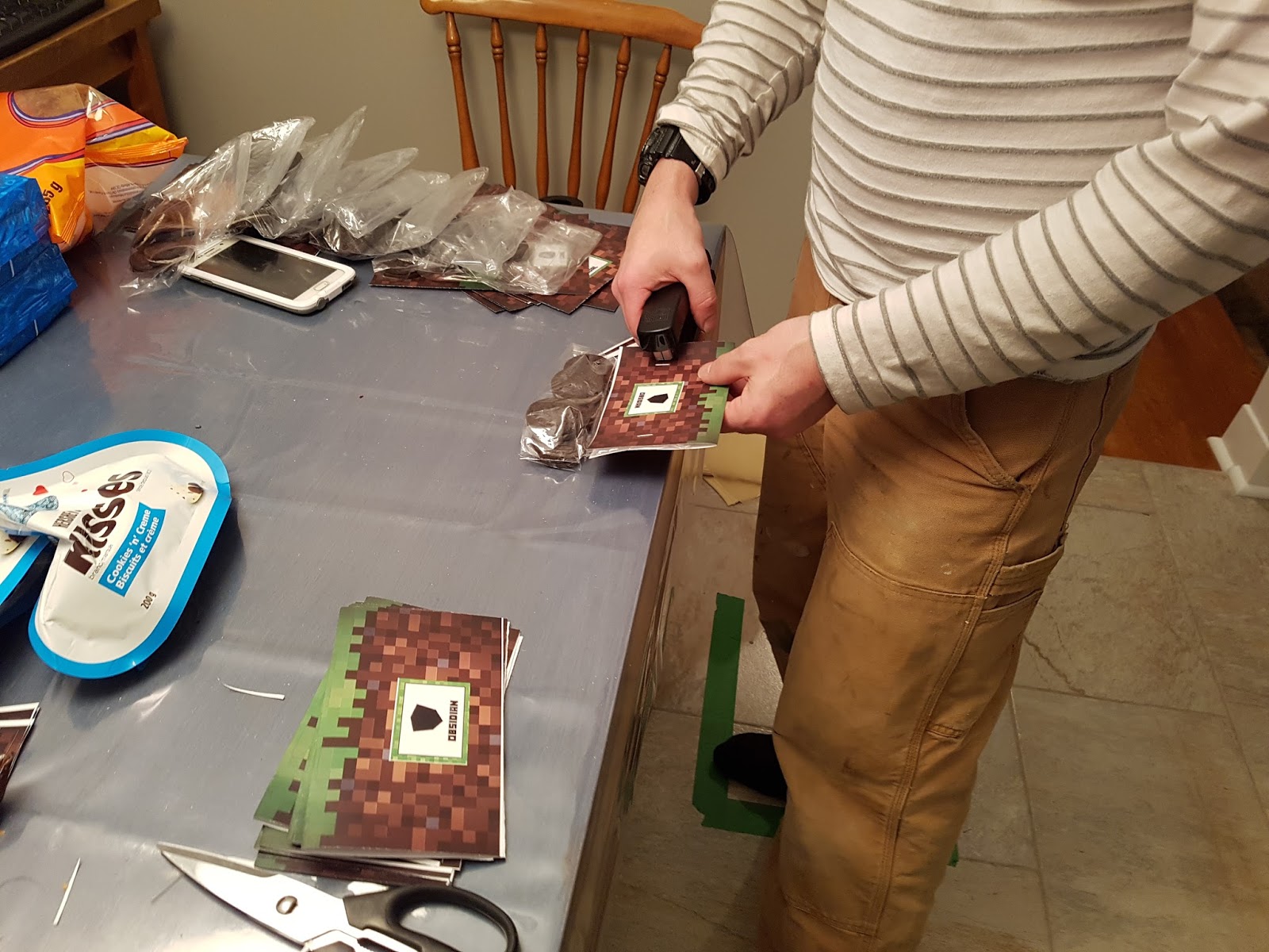 Family Buzz Minecraft themed loot bags