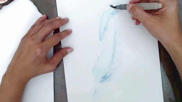 Pintando uma Pena com Aquarela Pintando uma Pena com Aquarela