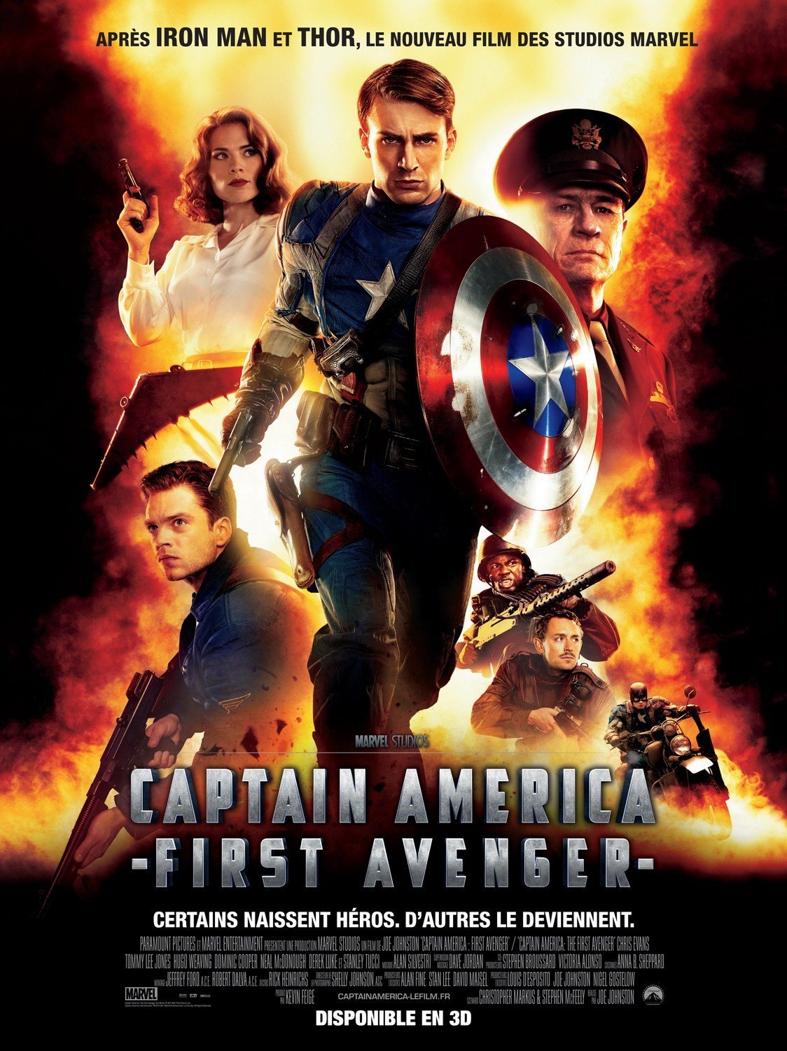 N4nation The French poster for Captain America The First