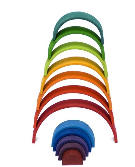 Montessori Arco Iris Madera Edificio Paquete 2 Paquete 2 | Envío Gratis