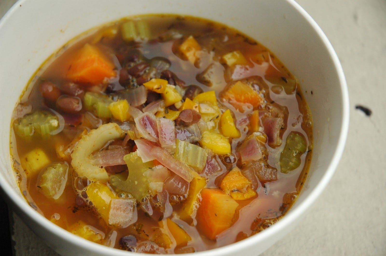 The Everyday Vegetarian Black bean and brown rice soup