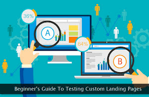 A/B testing of landing pages