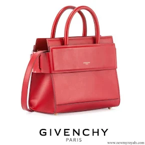 Queen Rania carried Givenchy Horizon Mini Leather Satchel Bag