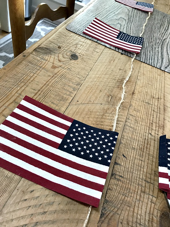 diy american flag garland