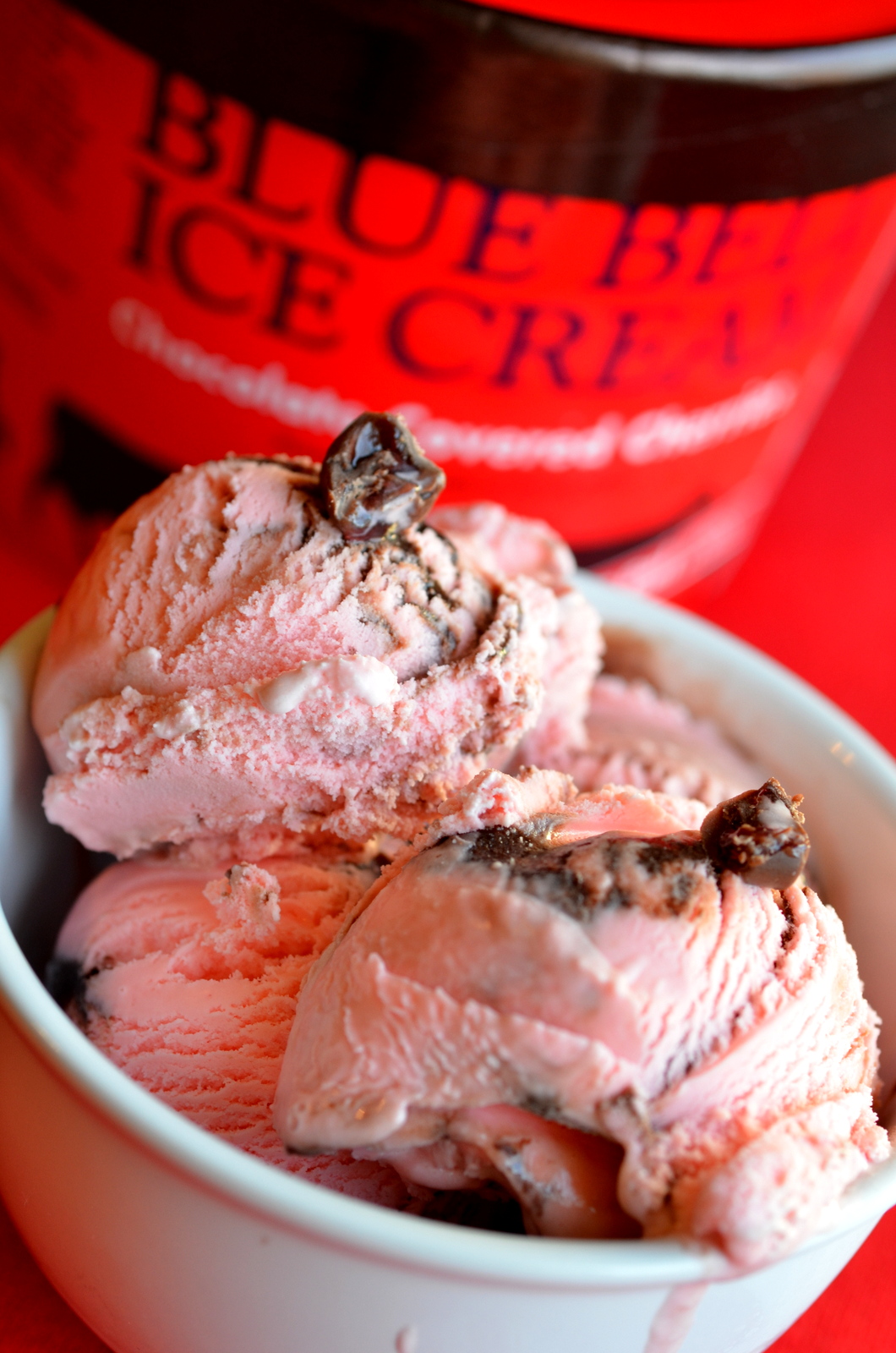 food and ice cream recipes REVIEW Blue Bell Chocolate Covered Cherries