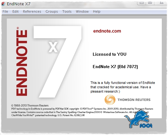 Endnote x7.8 product key free