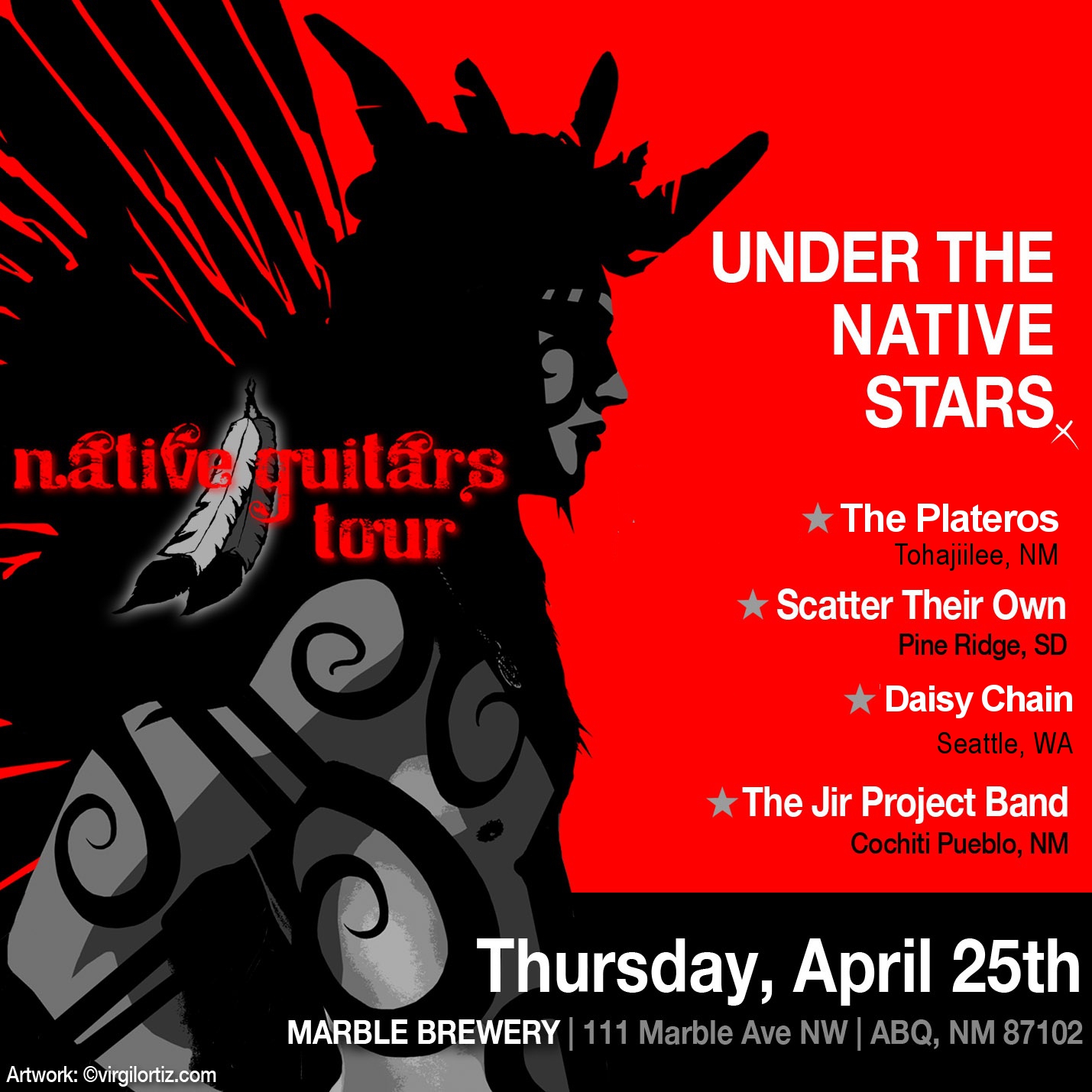 CENSORED NEWS ALBUQUERQUE Native Guitar Tour!