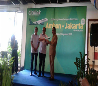 Citilink Buka Penerbangan Perdana Ambon - Jakarta 1 cittylink