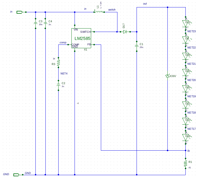 AMixedSignal: Boost Regulator Powering Small White LEDs