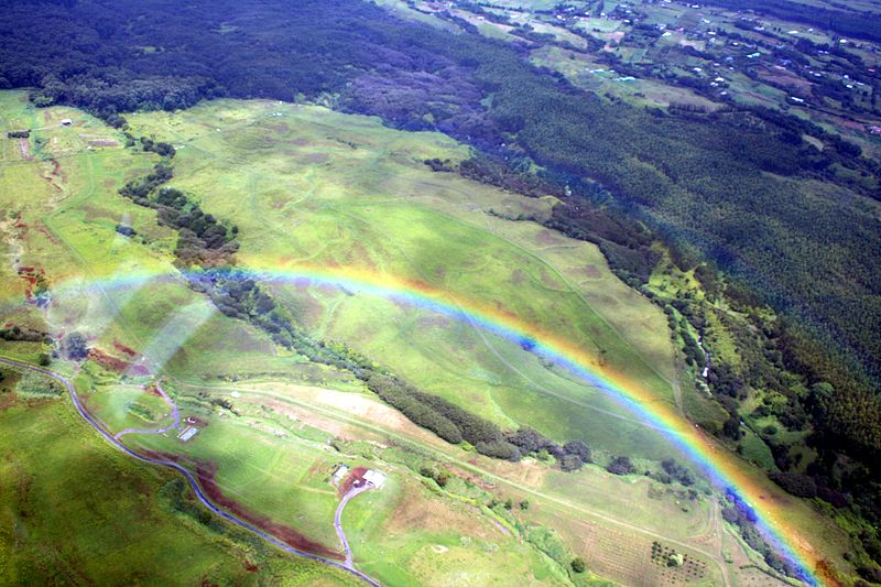 Rainbow from the air