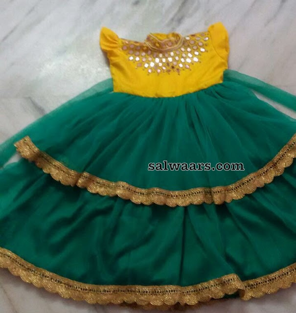 Green and Yellow Frock