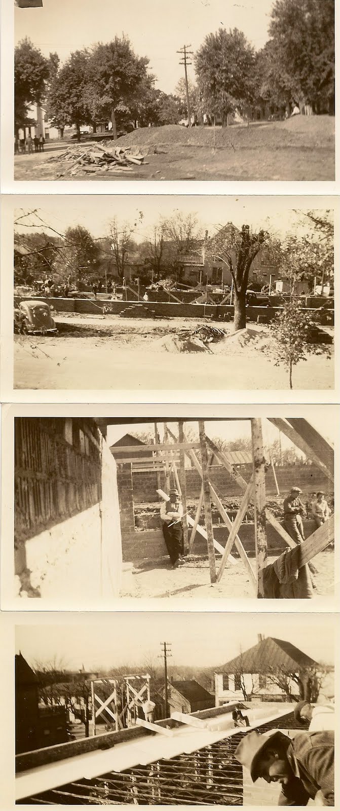 New Vienna Ohio Memories Construction of the Municipal Building 193839