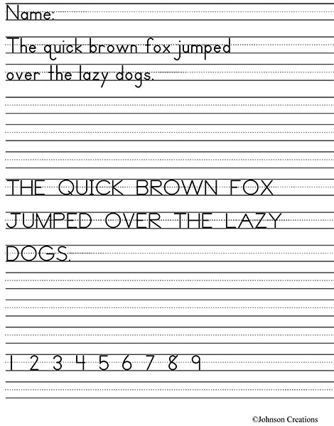 year 1 handwriting worksheets pdf