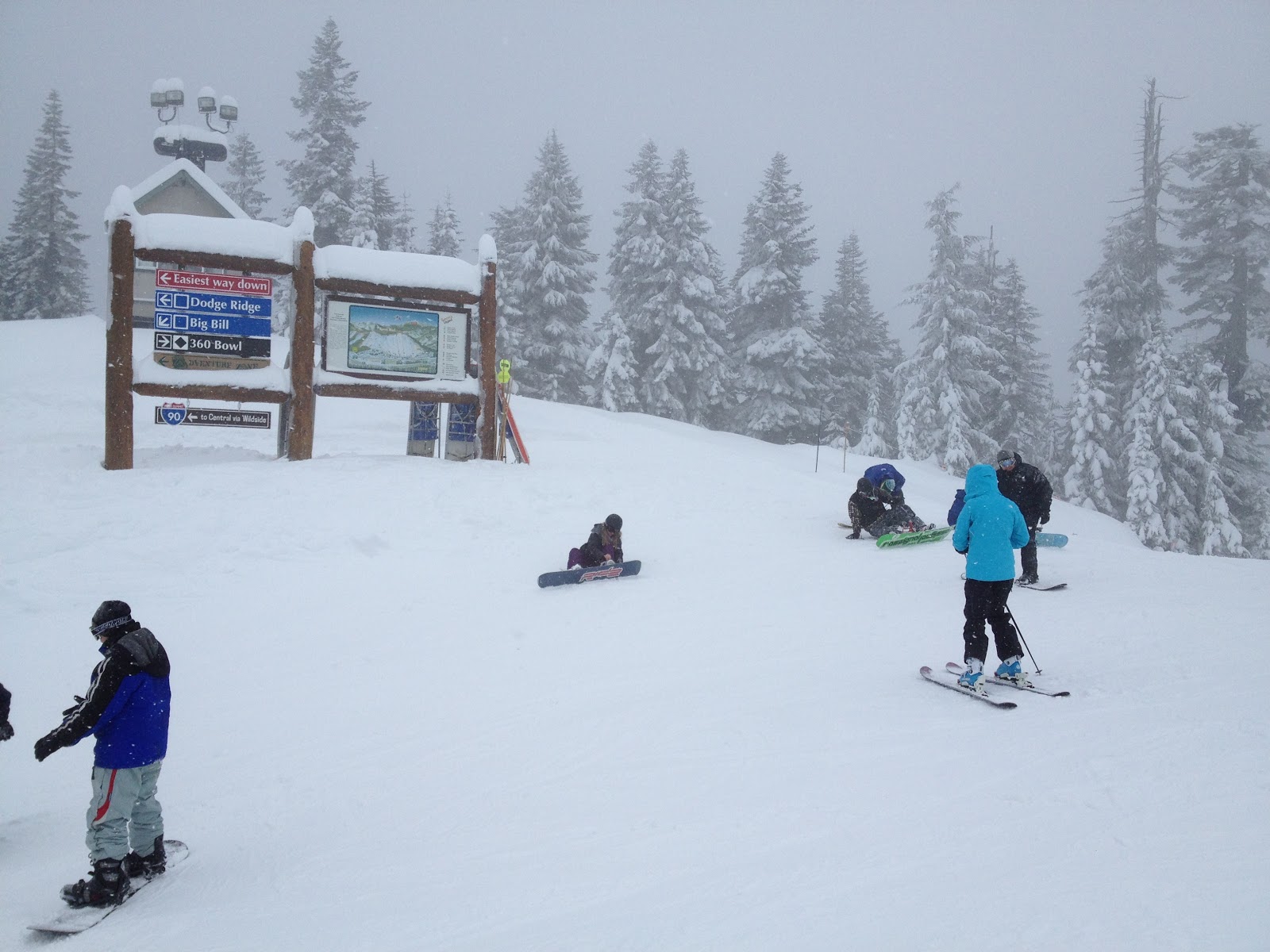 Alpine Skiing at The Summit at Snoqualmie Pass Sunday, December 9