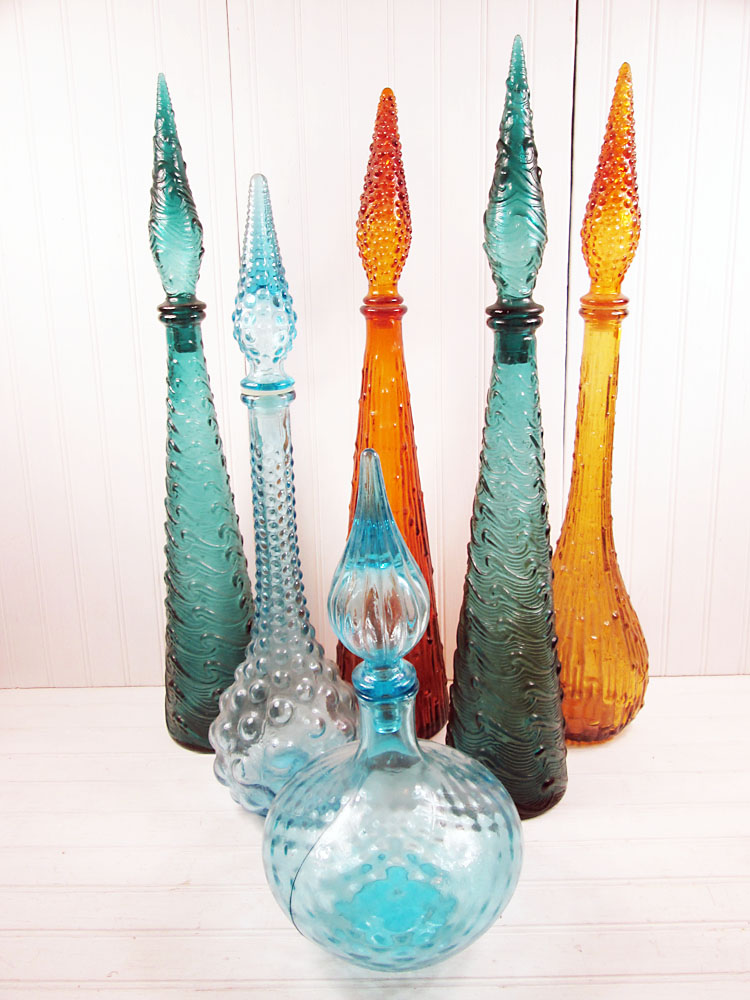 Vintage Goodness 1.0: Vintage Glass Genie Bottle Decanter SUPER Score!